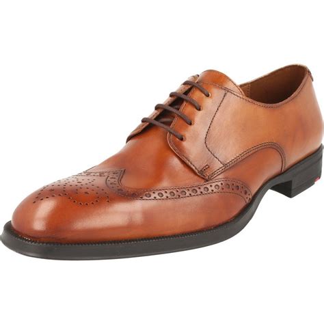 Herren Braun Leder Schuhe (5) 